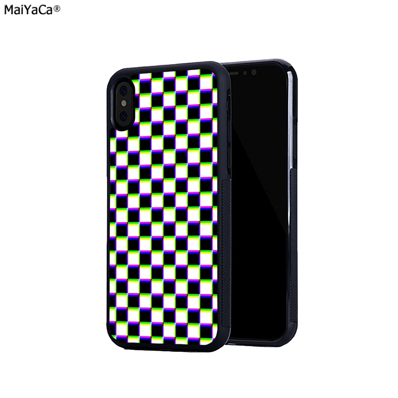 B6442 MaiYaCa клетчатый мягкий чехол для телефона s для iphone 11pro max 5S se 6s 6plus 7 7plus 8 8plus XR XS MAX чехол - Цвет: B6442