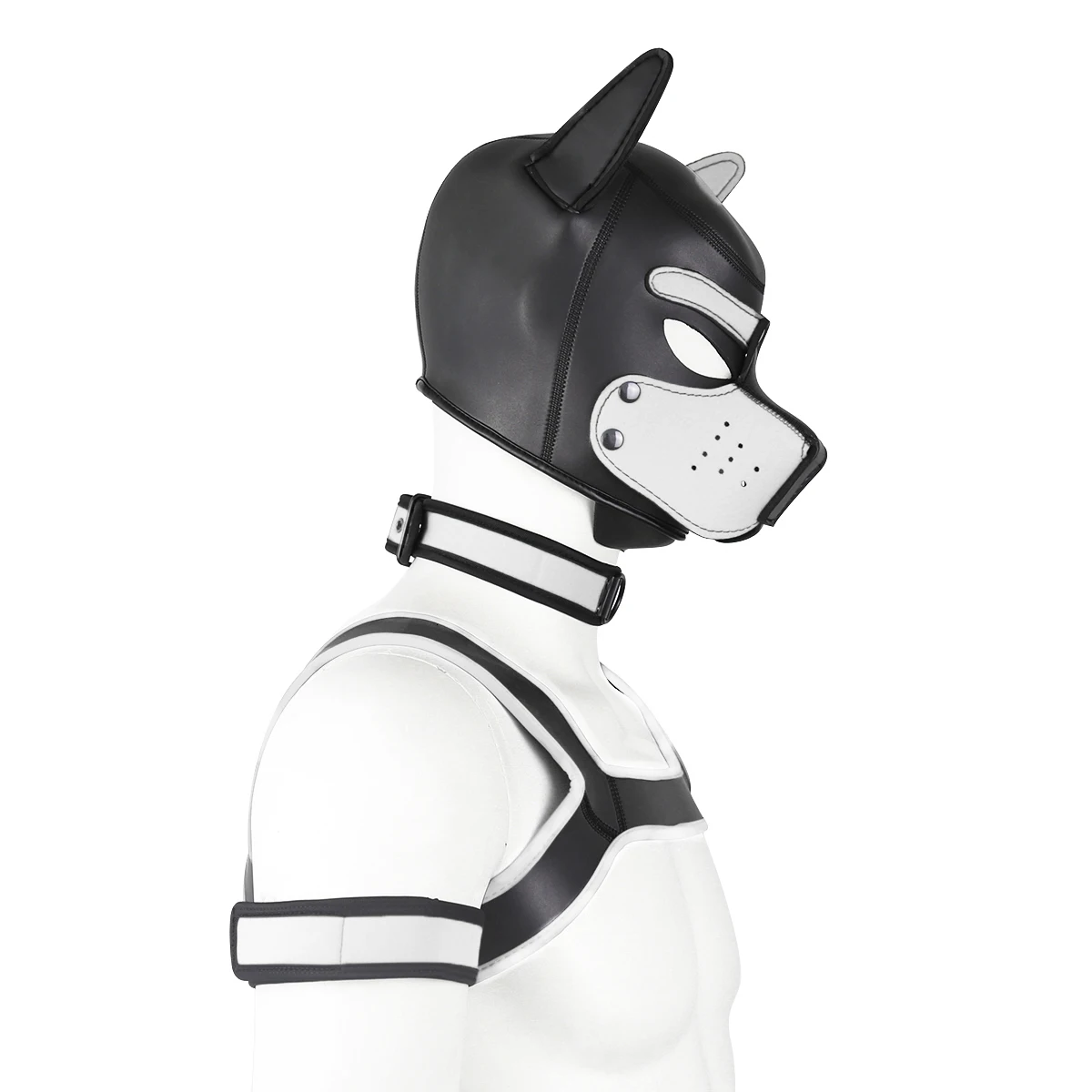 Puppy Play Dog Bondage Hood Mask Collar Armband Cosplay Fantasy Harness Bondage Sexy Set Adult Games Slave Pup Role Play Couples