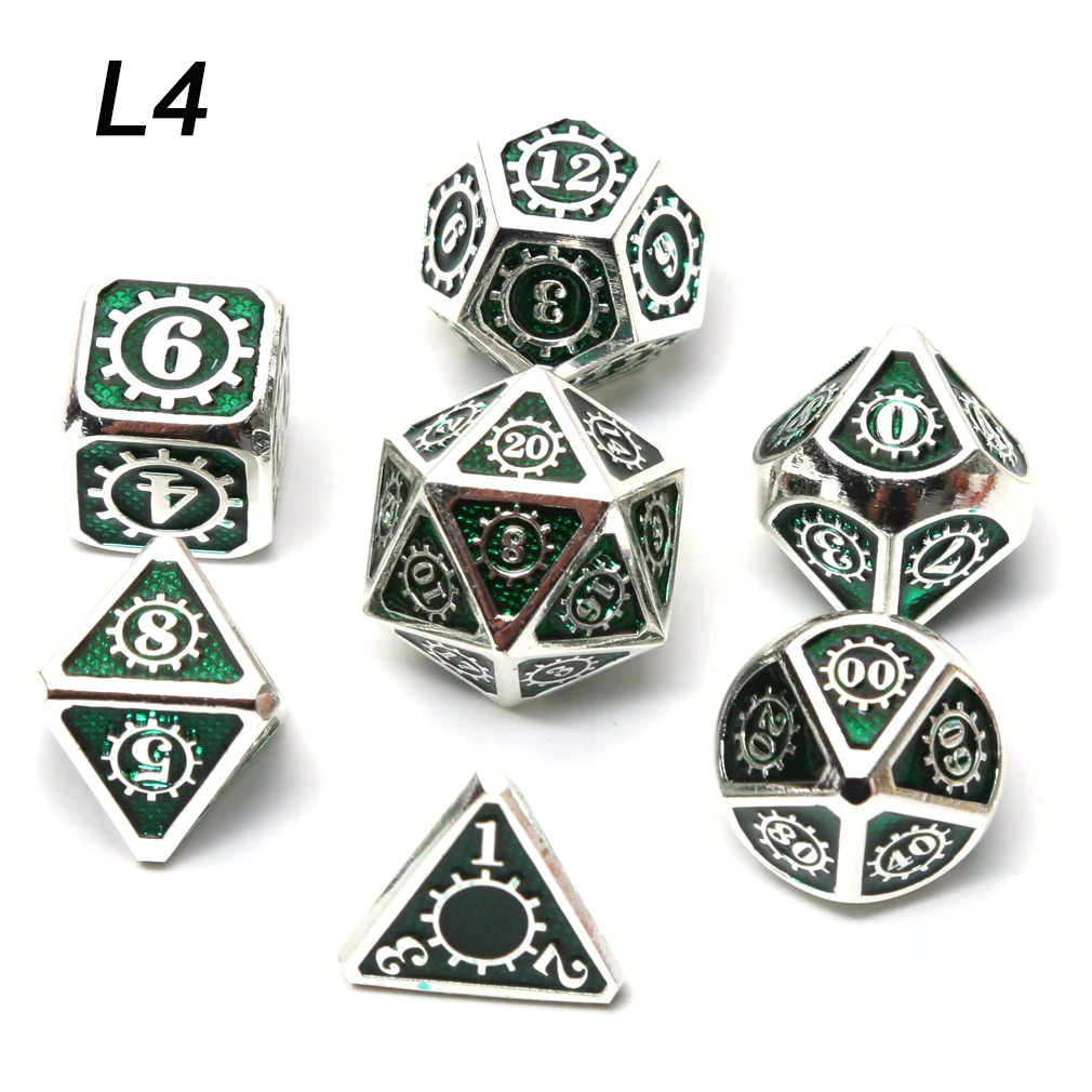 Chengshuo игральные кости DND Подземелья и Драконы настольная игра распродажа продвижение многогранные металлические кубики цинка кубики из сплава d20 d10 d8 d6 d4