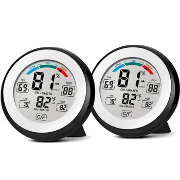 

Wireless Humidity Gauge Digital Hygrometer Indoor Temperature and Humidity Monitor Meter with Accurate Monitor Clear Reading, C/