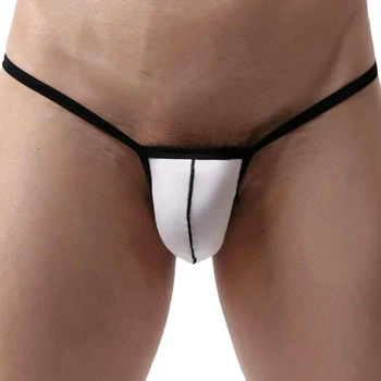 

Men's Sexy Breathable Thong T-Back Bulge Pouch Stretchy Underwear Underpants Men's Mini Bikini Thong Thong