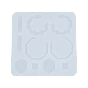 

Crystal Epoxy Resin Mold Earring Pendant Casting Silicone Mould DIY Making Tool J78F