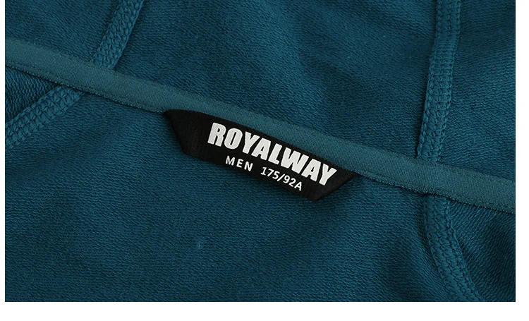 ROYALWAY, модный свитер с капюшоном для тренировок на открытом воздухе, повседневный спортивный мужской свитер, мужские рубашки для кемпинга, походов, рыбалки, RFCM1069G