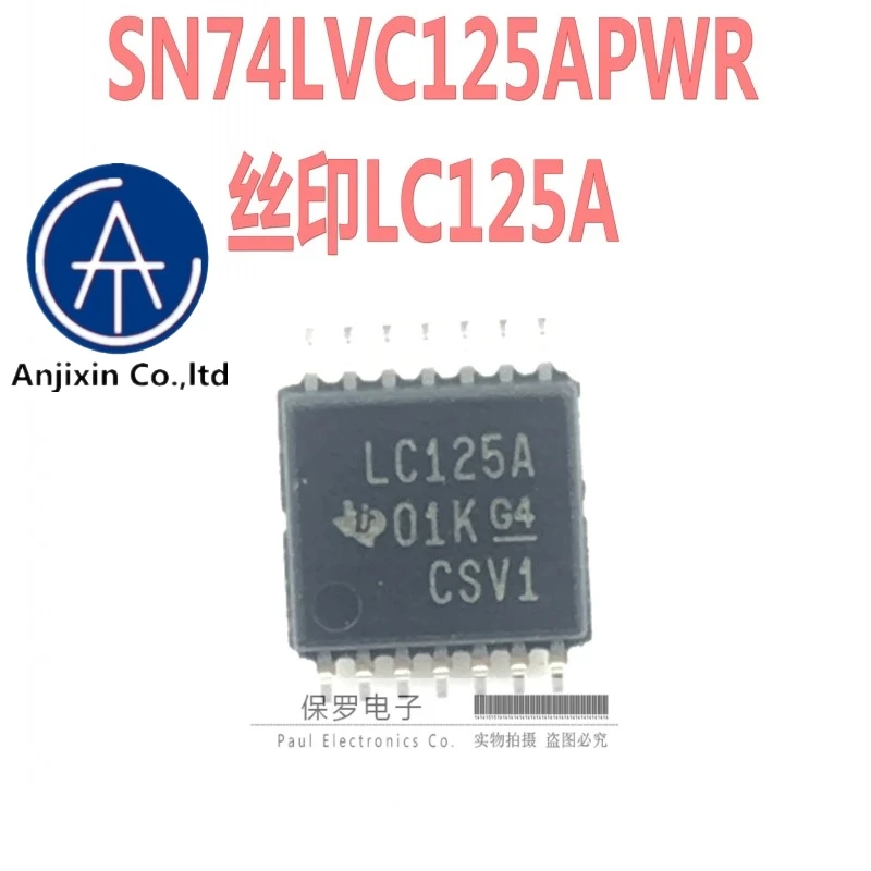 

10 шт. 100% оригинальная новая логическая микросхема SN74LVC125APWR шелковой ширмы LC125A TSSOP-14 действительный ассортимент товаров
