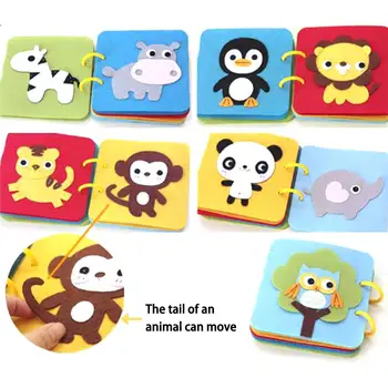 

Kid Cloth Book DIY Panting Book Manual Intelligence Puzzle Children Toy Book