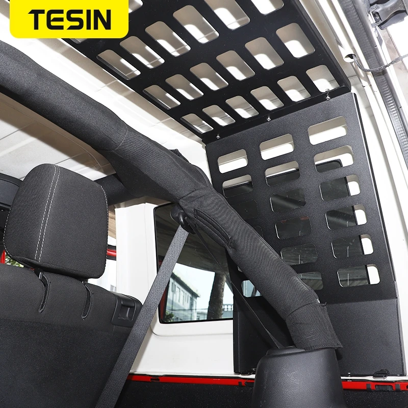 US $178.60 Car Large Storage Rack For Trunk Multifunction Holder Aluminum Alloy For Jeep Wrangler JK 20072017 4 Door Interior Accessories