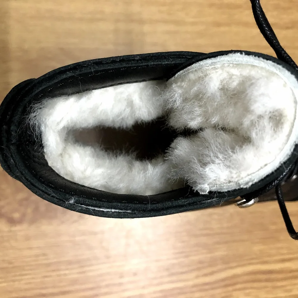 YQ8111 Rock Can Roll Size 35-50 Super Quality Genuine Italian Cow Leather 100% Wool Lining Handmade Goodyear Welted Boots