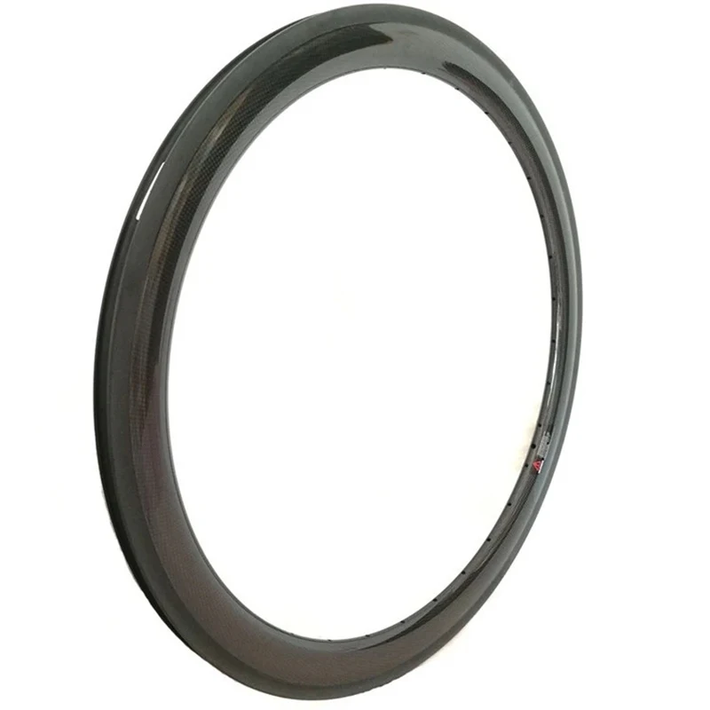 Discount 50mm*25mm clincher carbon wheels depth for bicycle club 700c carbon clincher rims road bike factory offer 0