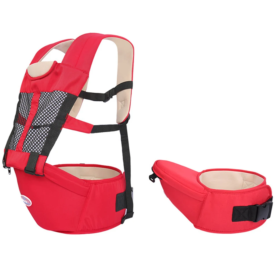 red baby carrier