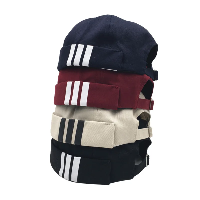

New Fashion Brimless Beanies Landlord Cool Caps Street Trendy Hip-Hop Caps High Quality Balck Hats Wholesale For Men Women