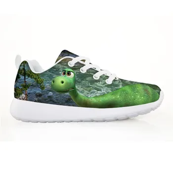 

Fashion Children's Shoes Sneakers for Children Boys Girl Cute Dinosaur Pattern Kids Casual Flats Breath Lace-up Shoes Hot Sale