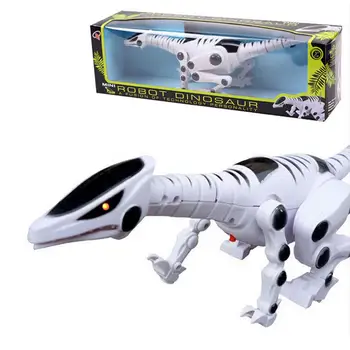 

Electric Dinosaur Toys Walking Robot Roaring Interactive Dinosaur Toy with Music Light and Sound Effects Intelligent Toy