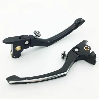 

HiMISS 1 pair Contrast Cut Regulator Clutch & Brake Lever for Harley Touring Parts 14-16