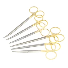 

Ophthalmic stainless steel gold handle surgical scissors cosmetic plastic surgery instrument double eyelid tool 12.5/14.16cm