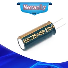 

1pcs/lot 450v 220UF high frequency low impedance 450v220UF aluminum electrolytic capacitor size 18*50MM 20% RB92A 20%