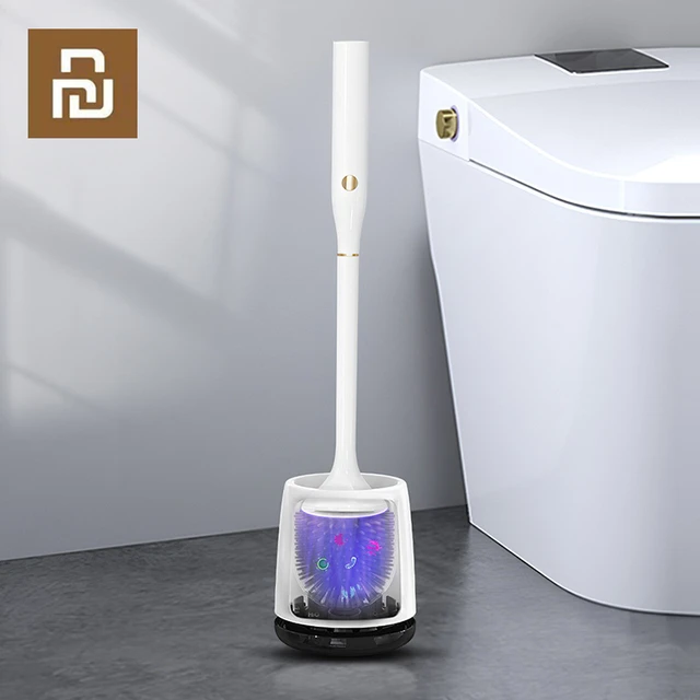 Youpin-Brosse de Toilette Électrique avec Tête en Caoutchouc