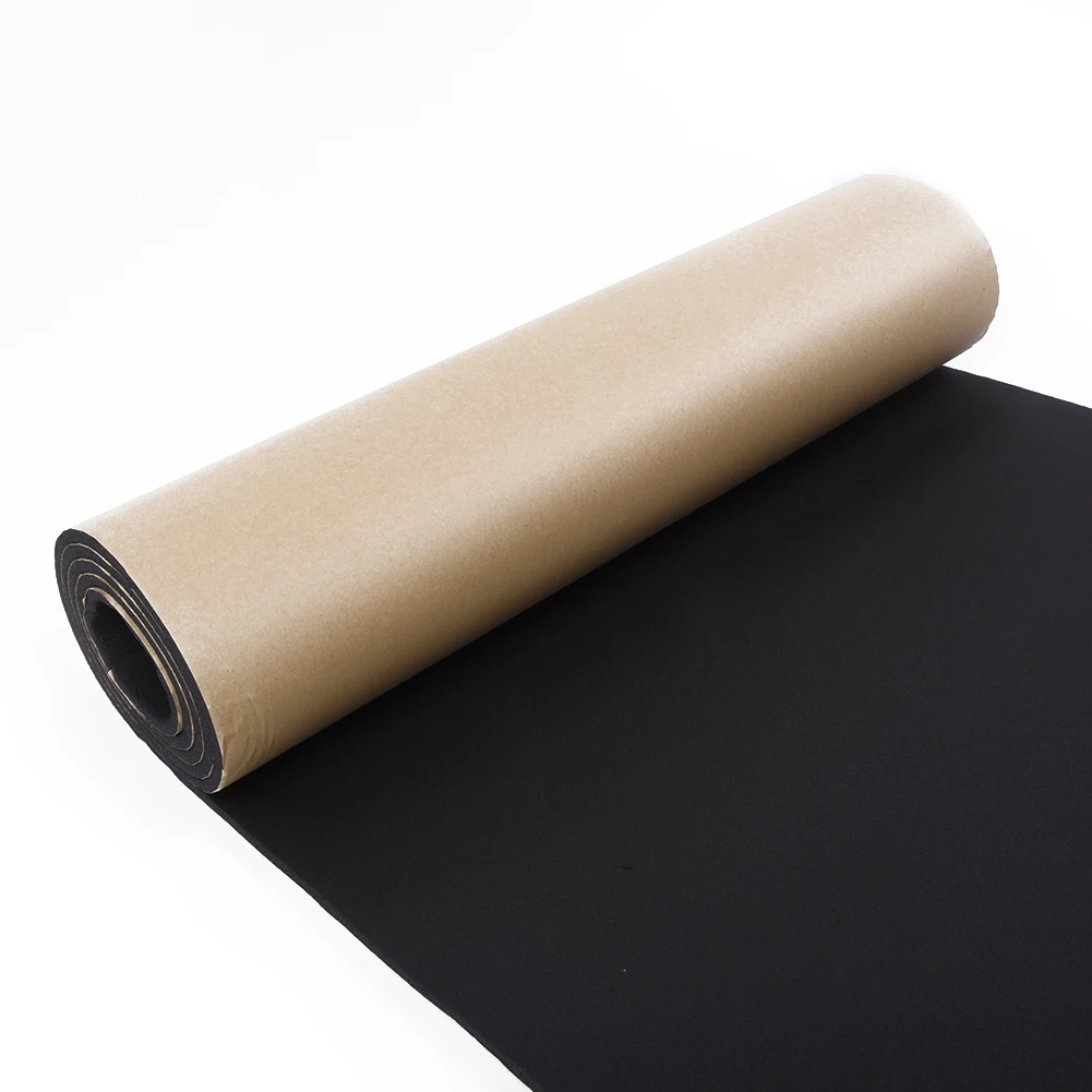 Car Cotton Soundproof Adhesive Foam 200*50cm Auto Sound Proofing Durable