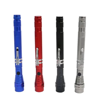 

Portable Tactical 3 LED FlashLight Torch Spotlight Torch Telescopic Flexible Magnetic Use 4 Button Battery Outdoor Camping Lamp