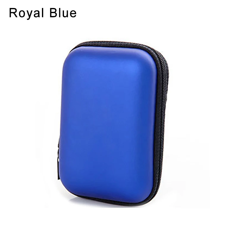 Royal Blue Цифровой мини-мешок для хранения мобильный кабель передачи данных телефона зарядное устройство пакет сумка на молнии портативный органайзер на молнии Пластиковый Чехол - Цвет: Royal Blue