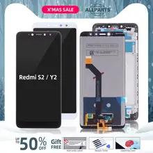 Дисплей для Xiaomi Redmi S2 LCD в сборе с тачскрином на рамке 5.99'' черный белый