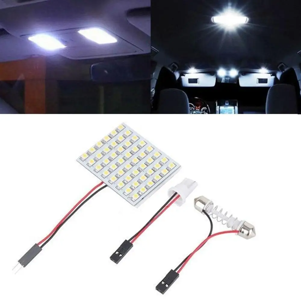 Светодиодная панель для чтения автомобиля 48 светодиодов 1210 smd с адаптером