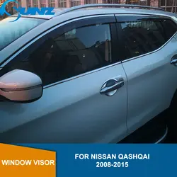 Оконный козырек для NISSAN QASHQAI 2008-2015 боковые оконные дефлекторы дождевик для NISSAN QASHQAI 2008-2015 SUNZ