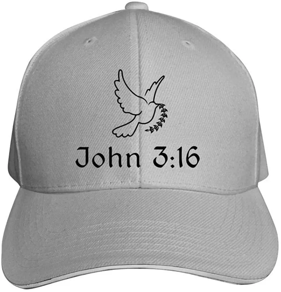 Унисекс Джон 3-16 бейсболка Регулируемая остроконечная шляпа сэндвич