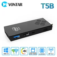 VONTAR T5B Tragbare Mini PC Intel Z8350 Quad Core 8GB 128GB Windows 10 PC Stick mit HD Wifi BT 4,2 Mini Computer 4GB 64GB