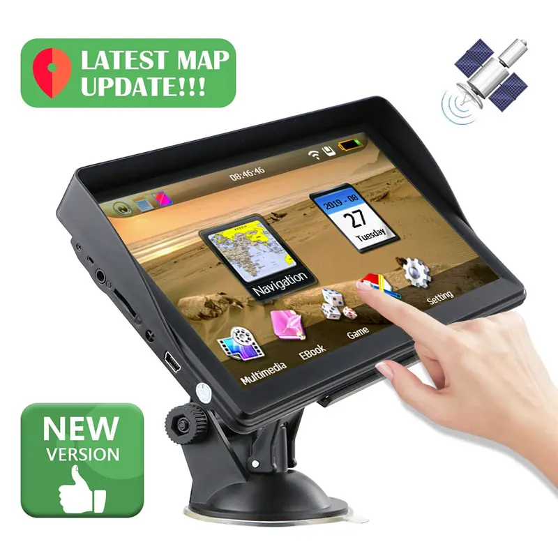 256MB+ 8G gps навигатор система Сенсорный экран Голосовая трансляция навигатор HD gps практическое распознавание речи 7 дюймов