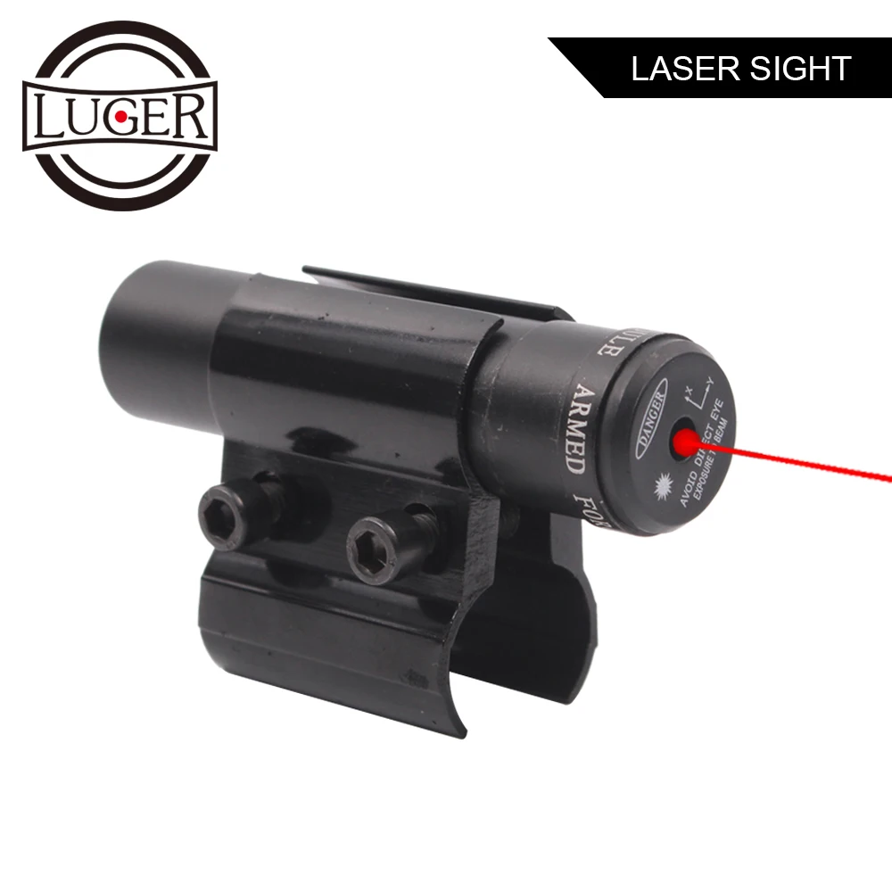 

LUGER Tactical Red Dot Laser Sight Scope With Mount for Pistol Picatinny Rail Rifle For Airsoft Hunting Optics Scope
