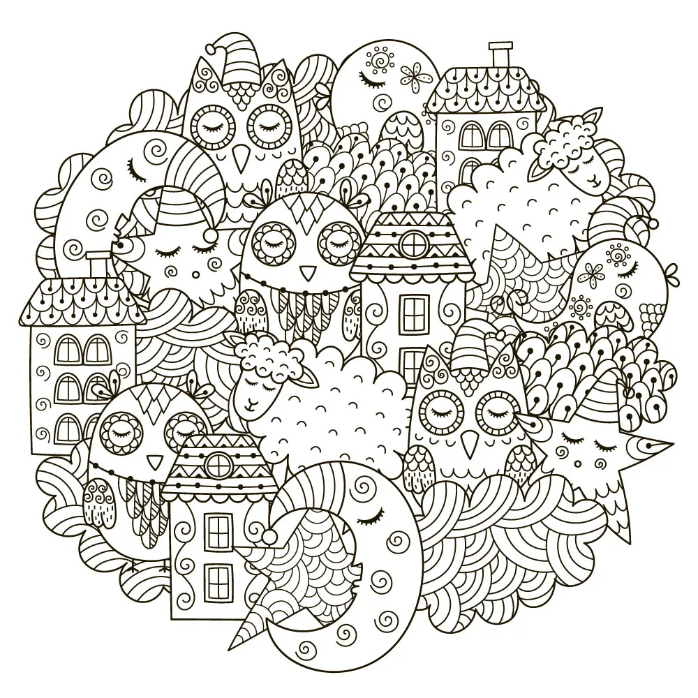 

AZSG Peaceful Owl Star Moon Clear Stamps For DIY Scrapbooking Decorative Card making Craft Fun Decoration Supplies 13*13cm