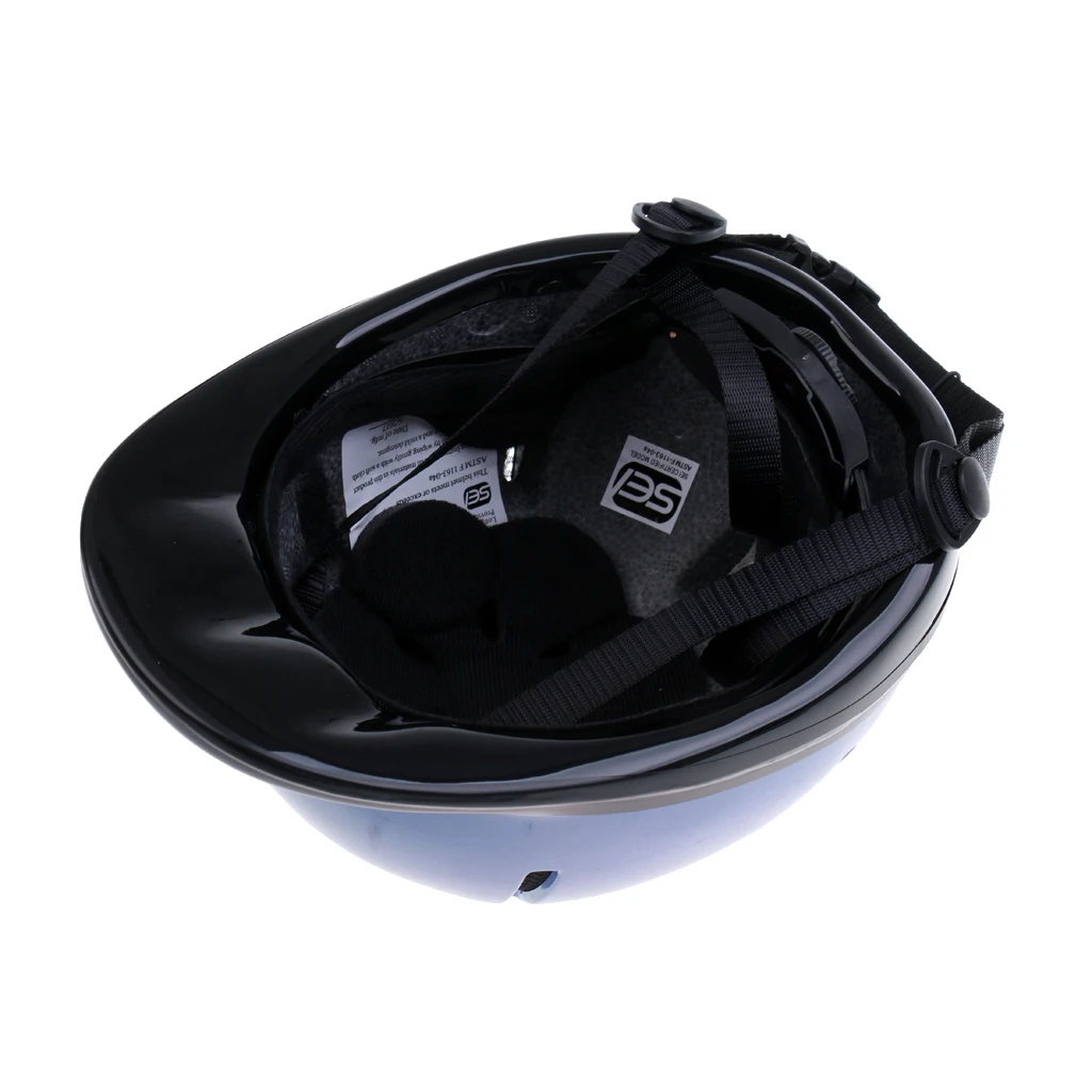 

Safety Approved Children Kids Horse Riding Helmet Adjustable,Pure Black+Blue