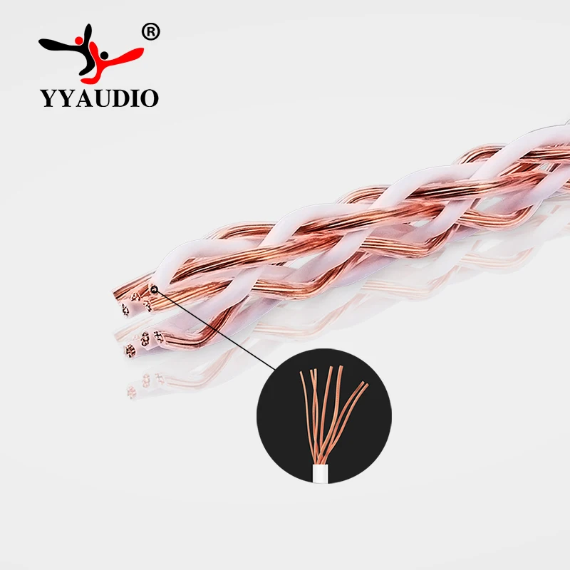 HiFi 12TC 8N OCC Cavo Altoparlante Principale 24 Fili/0,5 Metri