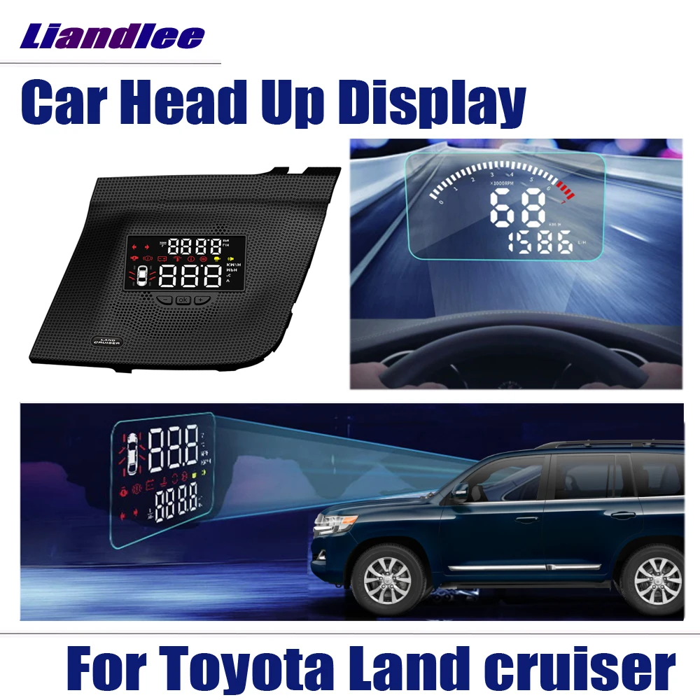 

Car HUD Head Up Display For Toyota Land cruiser 2010 2011 2012 2013 2014 2015 Projector Screen Overspeed Alert Alarm Detector