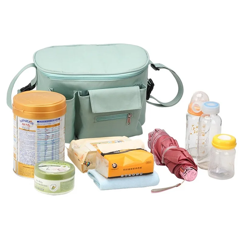 

Baby Stroller Hanging Bag Infant Large Capacity Storage Bags Mommy Travel Diaper Carriage Pram Bags Outdoor Space Organizer