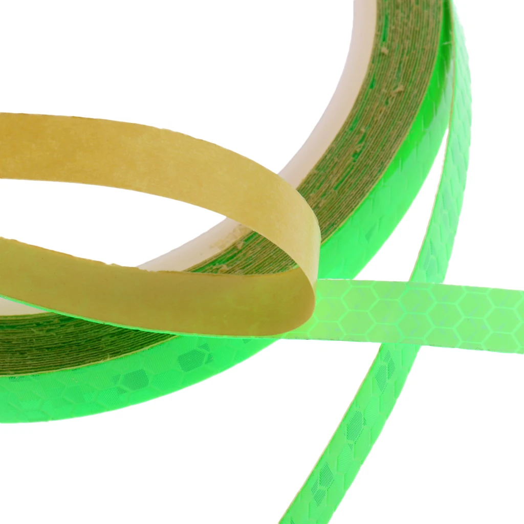 8m Reflective Bike Wheel Rim Stickers Bicycle Cycling MTB Motorcycle Reflector Tape DIY Decals Cycle Bike Bicycle Accessories