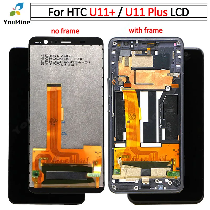 

100% Tested 6.0"For HTC U11+ LCD Display Touch Screen Digitizer Assembly Replacement Parts For HTC U11 Plus LCD (Not U11)