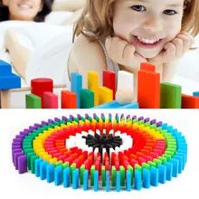 Деревянный набор домино детские строительные блоки детские развивающие игрушки плитки Новые