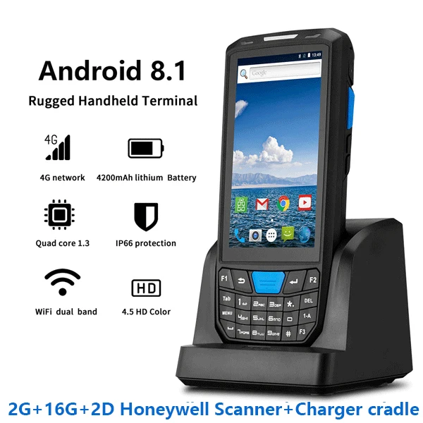 ISSYZONEPOS 4G Портативный КПК Android 7,0 POS терминал сенсорный экран 2D сканер штрих-кода беспроводной Wi-Fi Bluetooth gps считыватель штрих-кодов - Цвет: 2D honeywell