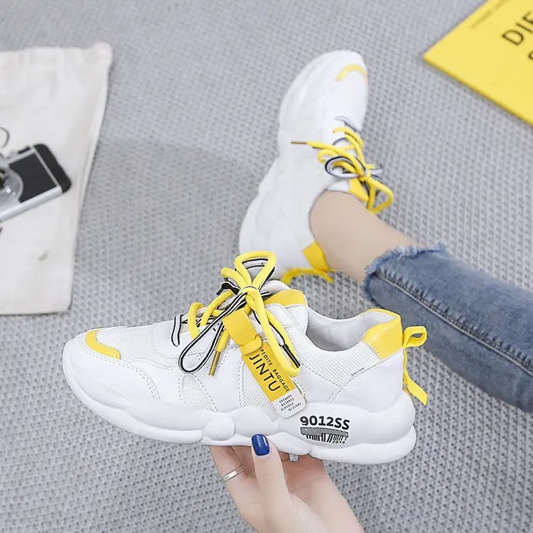 Women Sneakers Fashion Flat Platform Sneakers Lace-up Ladies Brand Chunky Causal Shoes Woman Sports Shoes Chaussure Femme