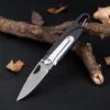 New Keychain Stainless Steel Folding Knife Multi-function Tool Personality Creative Mini Bottle Opener Rope Cutter Screwdriver 2