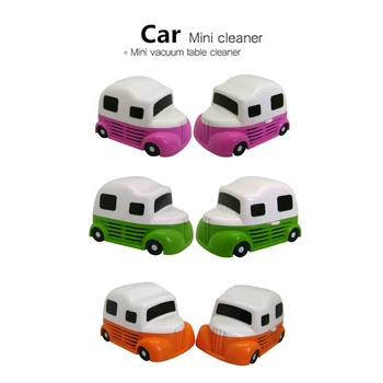 

Mini Car Design Desktop Cleaner Creative Portable Vacuum Cleaner Corner Desk Table Dust Cleaner Office Stationery School Supply
