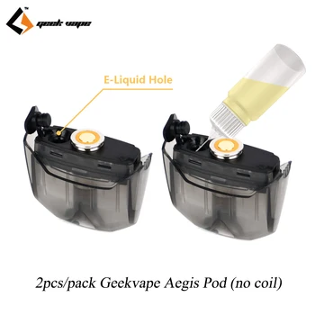 

2pcs/pack Geekvape Replacement Aegis Pod Capacity 3.5ml Empty Cartridge Electronic Cigarette Vape Tank No Coil for Aegis Pod