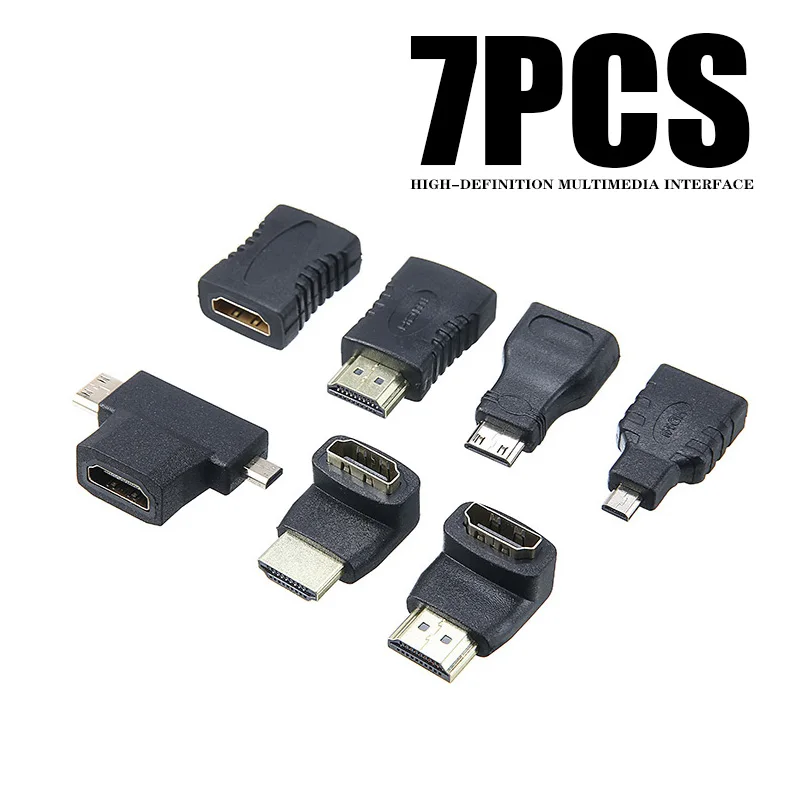 В продаже 7 шт черный совместимому с HDMI адаптер Pro Мини Micro SIM Card соединитель