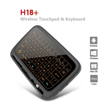

New Design H18+ Full Screen Touch Wireless Keyboard with Touchpad for Google Android Smart TV BOX IPTV HTPC Windows