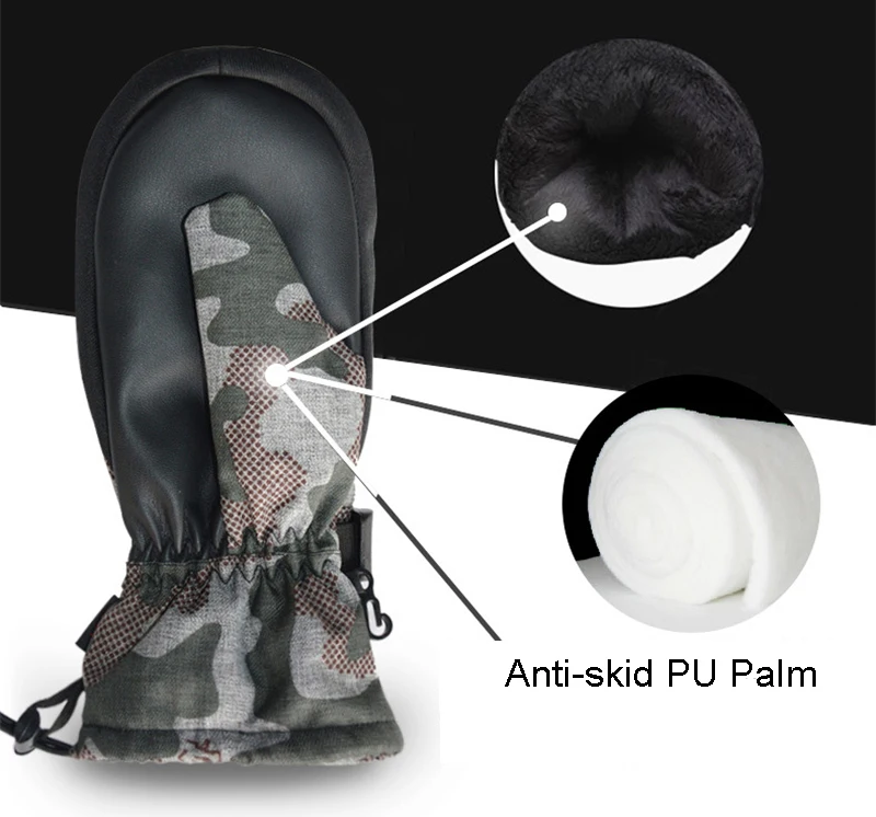 Gants De Guidon Moto - Universel - Hiver - Étanche - Anti Vent - Noir