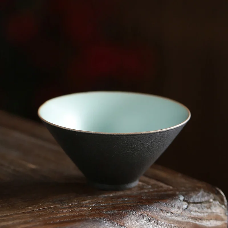 TANGPIN черный керамический чайный стаканчик для пуэр фарфоровые чайные чашки Китайский кунг-фу чашка посуда для напитков - Цвет: Style B