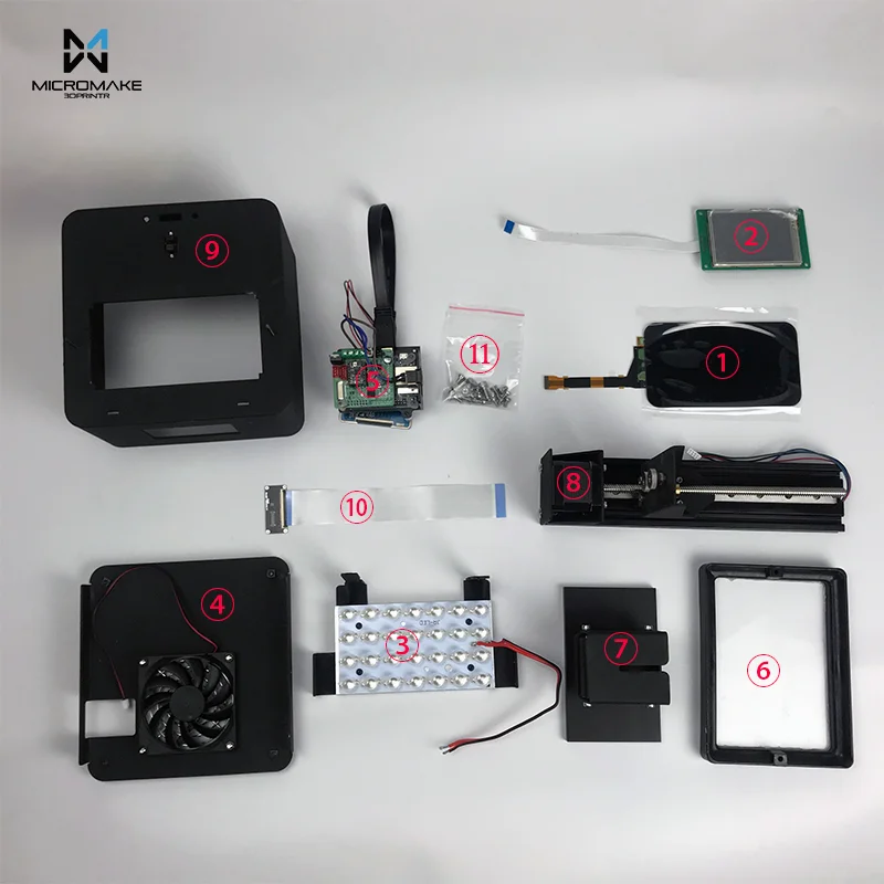 Micromake 3d принтер L4 diy части 3d принтер