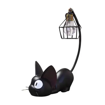 

Creative Magic Jiji Cat Night Light Home Resin Crafts Ornaments Home Desktop Decoration Ornaments Mesh Shade I5, Synthetic Resin