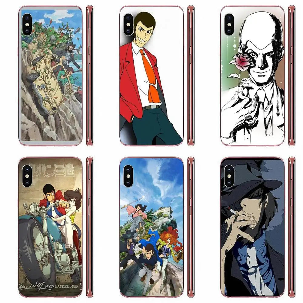 Для Apple iPhone 11 Pro X XS Max XR 4 4S 5 5C 5S SE SE2 6 6S 7 8 Plus TPU персонализированный узор Lupin Iii |
